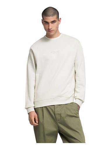 Replay BIJELI SWEATSHIRT S MALIM REPLAY NATPISOM - 2