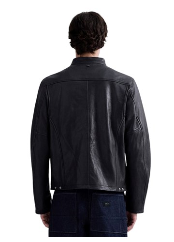 Replay BIKER JAKNA OD VOŠTANE KOŽE - 3