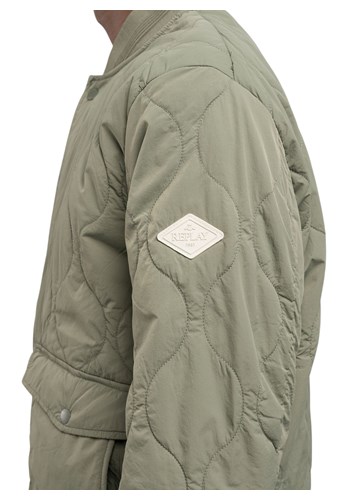 Replay BOMBER JAKNA OD RECIKLIRANOG NAJLONA U ZELENOJ BOJI - 6