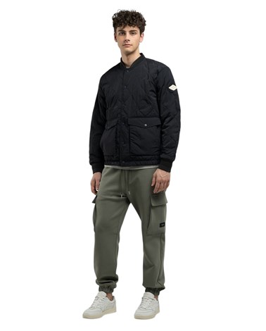 M8450  85124 Replay bomber jakna od recikliranog najlona u plavoj boji Replay bomber jakna od recikliranog najlona u plavoj boji