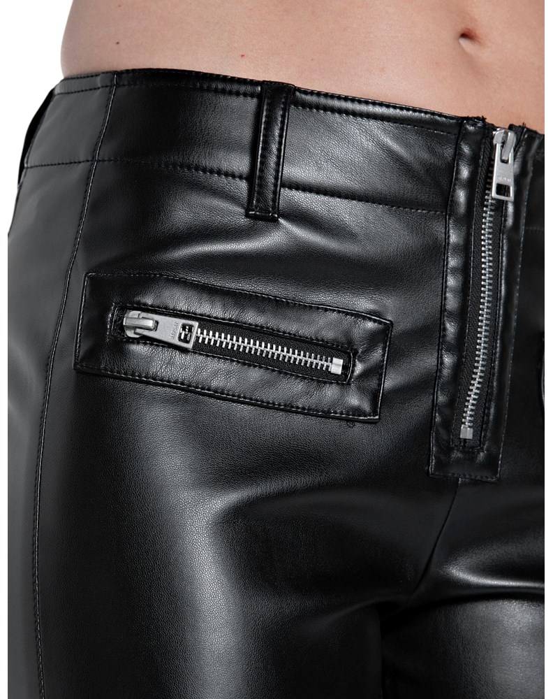 Replay BOOTCUT HLAČE OD UMJETNE KOŽE - 6
