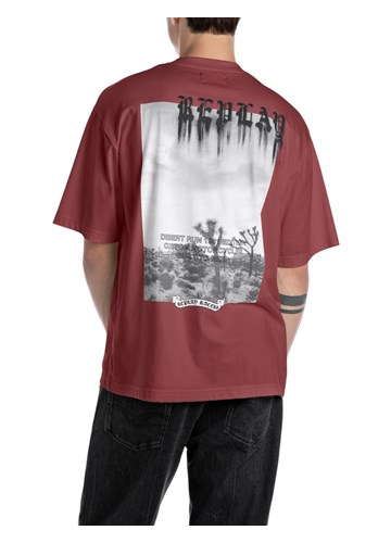 Replay BORDO MAJICA S PHOTO PRINTOM - 3