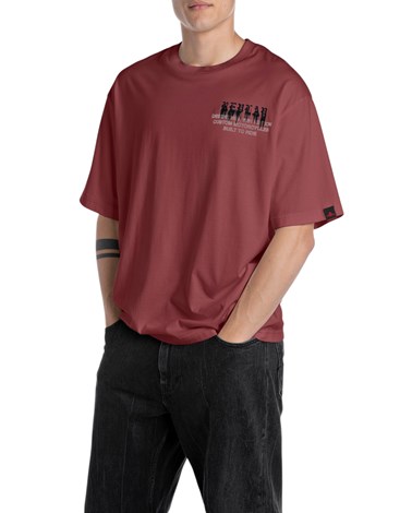 Replay bordo majica s photo printom
