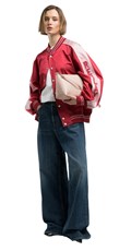 BOY-FIT BOMBER JAKNA SA SLOVIMA NA RUKAVIMA - 1