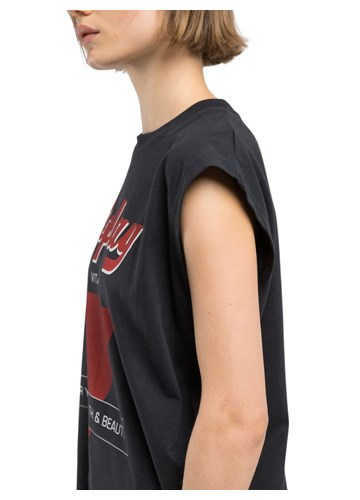 Replay BOY-FIT MAJICA S KONTRASTNIM PRINTOM - 6