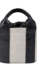 BUCKET TORBICA OD PLATNA S UZORKOM GUŠTERA - 2