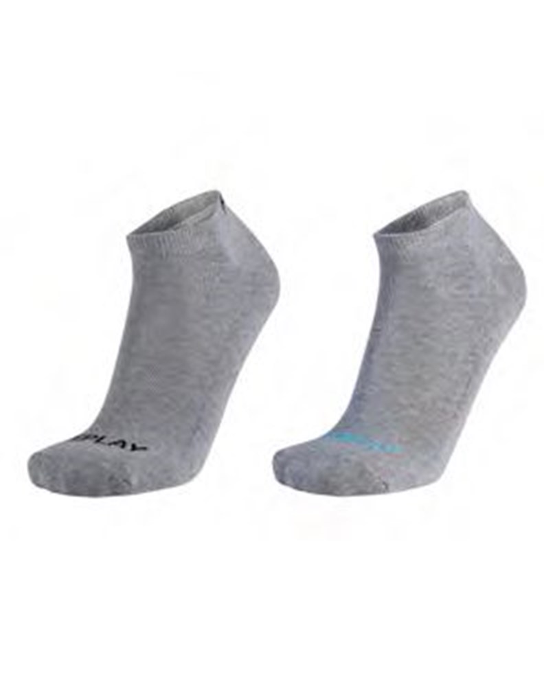 Replay SIVE ČARAPE S LOGOM U DVIJE BOJE, PAKET DVA PARA - 1