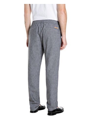 Replay CHINO HLAČE OD LANA I PAMUKA NA VEZICE - 3