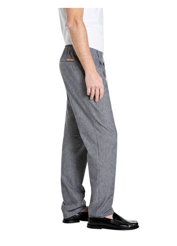 Replay CHINO HLAČE OD LANA I PAMUKA NA VEZICE - 2