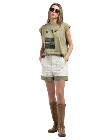 Replay comfort fit pamučne kratke hlače
