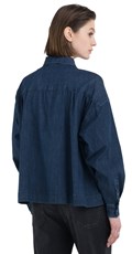 COMFORT FIT ŽENSKA KOŠULJA OD TAMNOG TRAPERA - 4