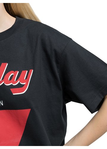 Replay CRNA BOY-FIT MAJICA S PRINTOM - 4