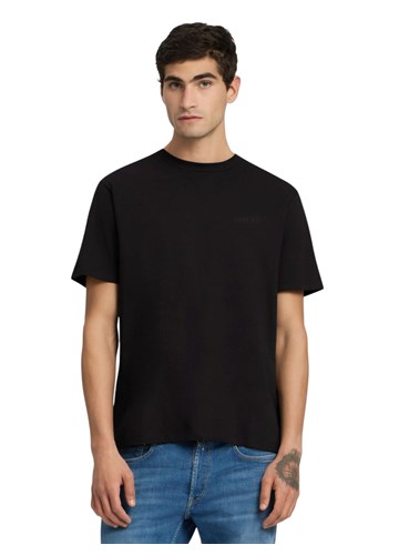 Replay CRNA BASIC MAJICA KRATKIH RUKAVA S MINI REPLAY NATPISOM - 2