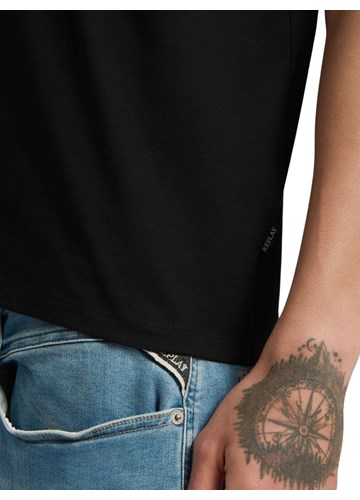 Replay CRNA BASIC MAJICA KRATKIH RUKAVA S MINI REPLAY NATPISOM - 7