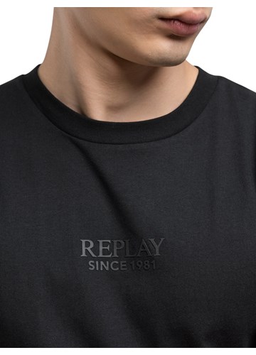 Replay CRNA BASIC MAJICA S LOGOM - 5