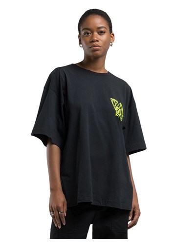 Replay CRNA BOYFIT MAJICA S KONTRASTNIM NATPISOM - 2