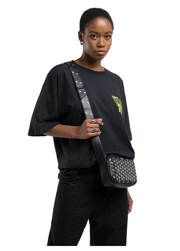 Replay CRNA BOYFIT MAJICA S KONTRASTNIM NATPISOM - 4