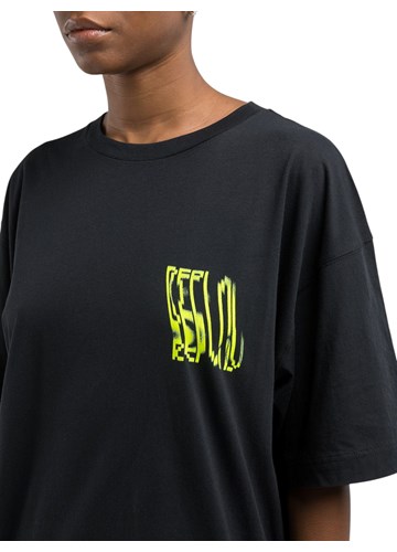 Replay CRNA BOYFIT MAJICA S KONTRASTNIM NATPISOM - 7