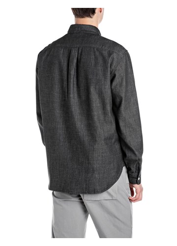 Replay CRNA DENIM KOŠULJA S KONTRASTNIM GUMBIMA - 2