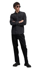 CRNA DENIM KOŠULJA U VESTERN STILU - 1