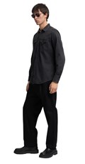 CRNA DENIM KOŠULJA U VESTERN STILU - 4