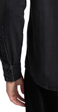 CRNA DENIM KOŠULJA U VESTERN STILU - 6