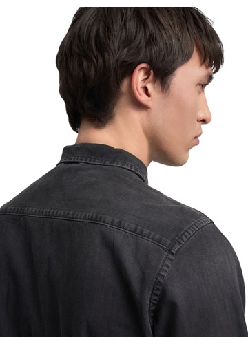 Replay CRNA DENIM KOŠULJA U VESTERN STILU - 7