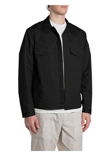 Replay CRNA JAKNA OD PAMUČNOG KEPERA U REGULARNOM KROJU - 1