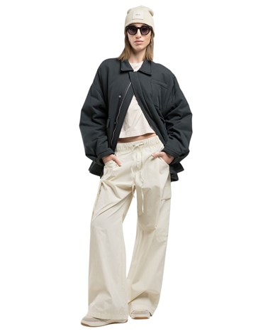 W7890  85140 Replay crna jakna opuštenog kroja s velikim džepovima Replay crna jakna opuštenog kroja s velikim džepovima