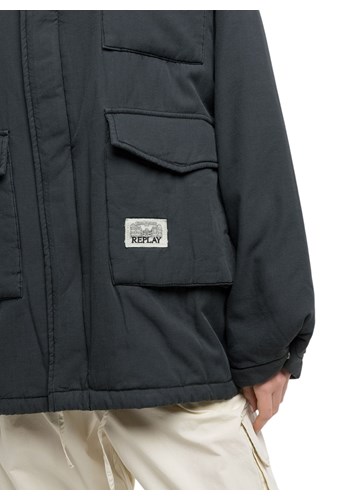 Replay CRNA JAKNA OPUŠTENOG KROJA S VELIKIM DŽEPOVIMA - 6