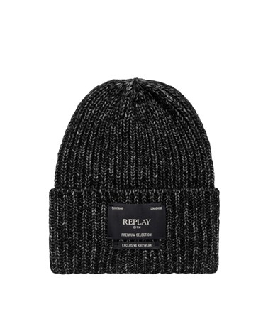 Replay crna kapa replay exclusive knitwear