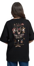 CRNA MAJICA BOYFIT KROJA S WESTERN PRINTOM - 3
