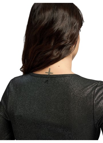 Replay CRNA MAJICA DUGIH RUKAVA SA SVJETLUCAVIM EFEKTOM  - 7