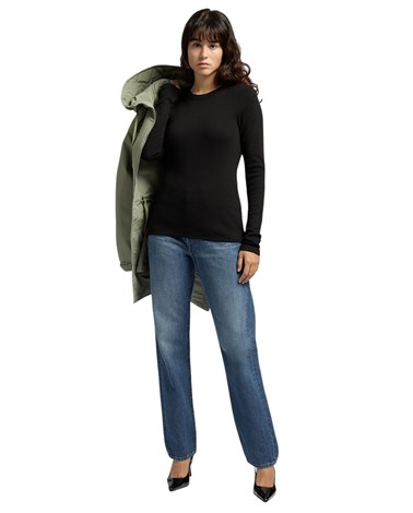 W3414A 23970 Replay crna majica dugih rukava i uskog kroja Replay crna majica dugih rukava i uskog kroja