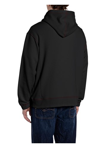 Replay CRNA MAJICA OD FROTIRA S KAPULJAČOM - 2