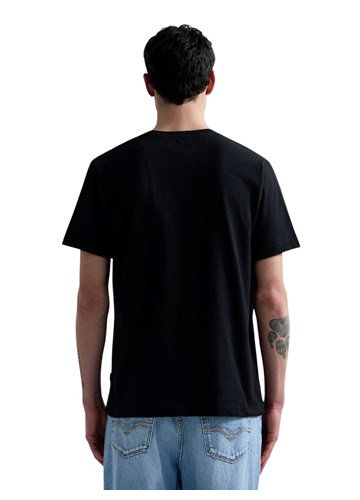 Replay CRNA MAJICA OD ORGANSKOG PAMUKA S NAŠIVENOM ETIKETOM - 3