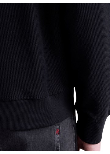 Replay CRNA MAJICA OD ŽERSEJA U BOMBER KROJU - 7