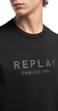CRNA MAJICA S GUMIRANIM REPLAY NATPISOM - 4