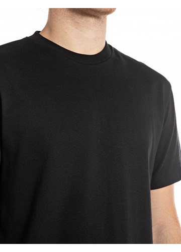 Replay CRNA MAJICA S KRUŽNIM PRINTOM NA LEĐIMA - 3