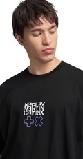 CRNA MAJICA S OKRUGLIM IZREZOM I REPLAY X MARTIN GARRIX LOGOM I NATPISOM - 6