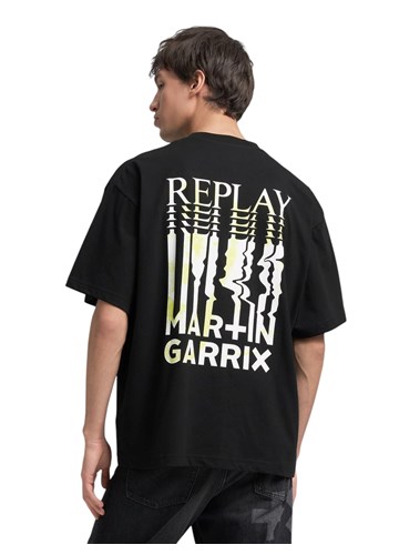 Replay CRNA MAJICA S OKRUGLIM IZREZOM I REPLAY X MARTIN GARRIX NATPISOM - 3