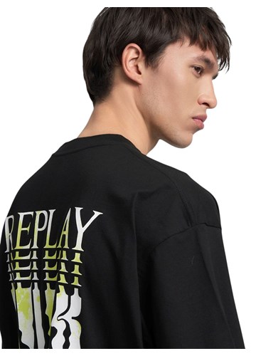 Replay CRNA MAJICA S OKRUGLIM IZREZOM I REPLAY X MARTIN GARRIX NATPISOM - 5