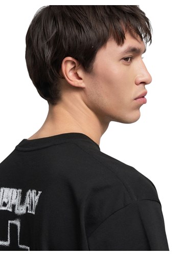 Replay CRNA MAJICA S OKRUGLIM IZREZOM I REPLAY X MARTIN GARRIX LOGOTIPOM - 6
