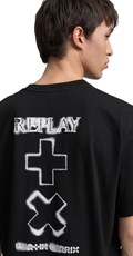 CRNA MAJICA S OKRUGLIM IZREZOM I REPLAY X MARTIN GARRIX LOGOTIPOM - 7