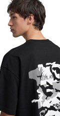 CRNA MAJICA S OKRUGLIM IZREZOM I REPLAY X MARTIN GARRIX LOGOM I GRAFIKAMA - 6