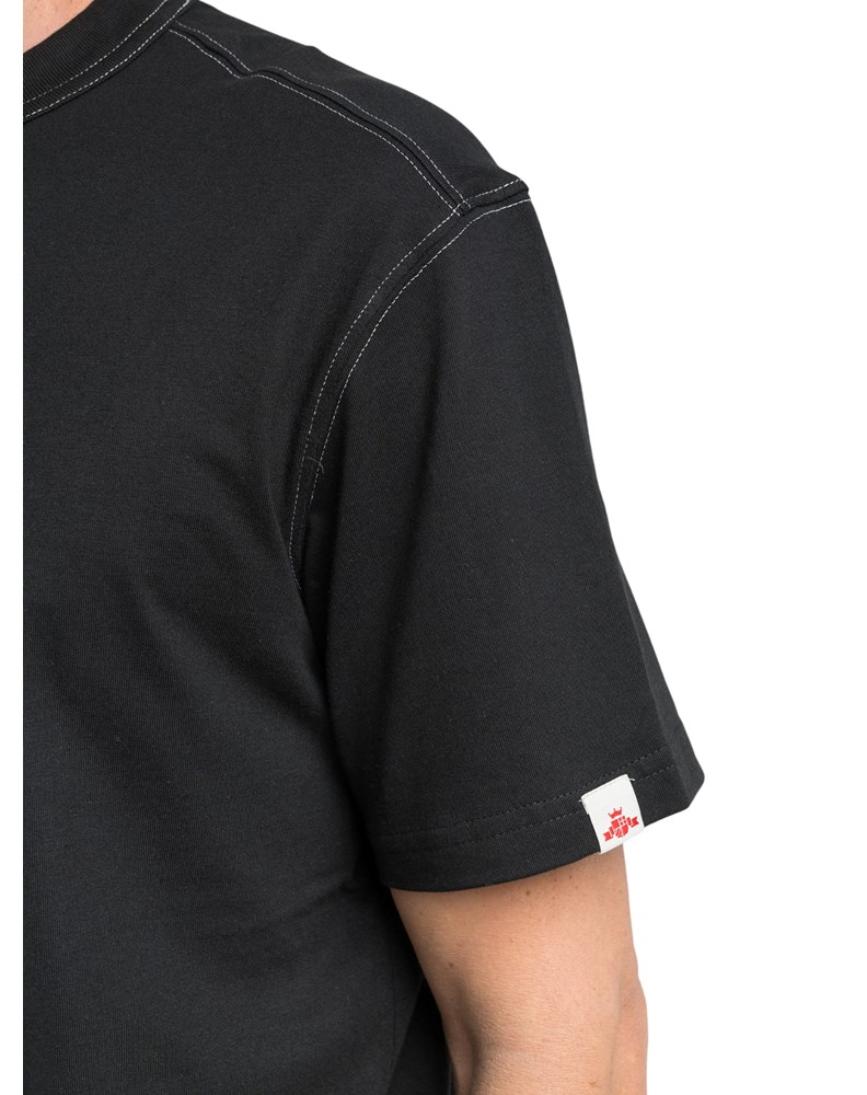 Replay CRNA MAJICA S PRINTOM MUNJE I NATPISOM REPLAY DENIM - 4