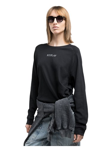 Replay CRNA MAJICA S RAGLAN RUKAVIMA - 2