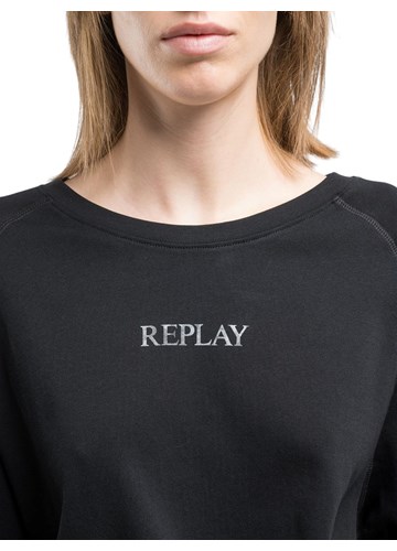 Replay CRNA MAJICA S RAGLAN RUKAVIMA - 6