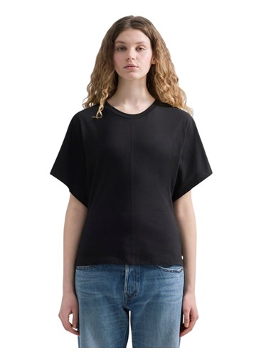 Replay CRNA MAJICA USKOG KROJA SA ŠIRIM RUKAVIMA - 2