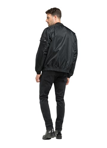 Replay CRNA MOTORISTIČKA JAKNA OD RECIKLIRANOG NAJLONA - 3